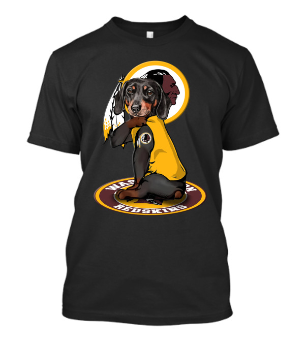 Washington Redskins Dachshund T-Shirt