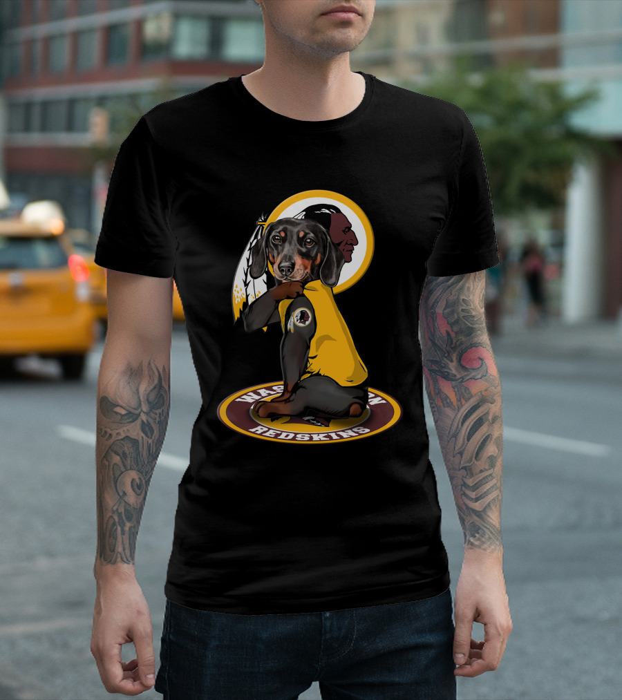 Washington Redskins Dachshund T-Shirt