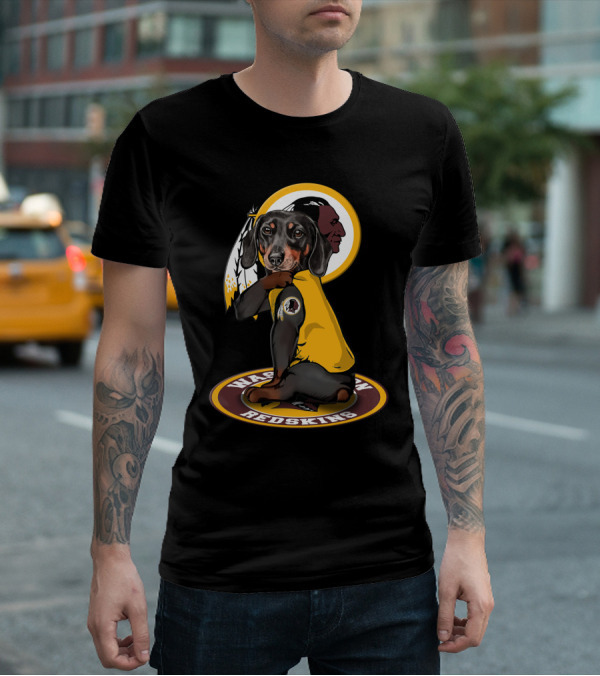Washington Redskins Dachshund T-Shirt