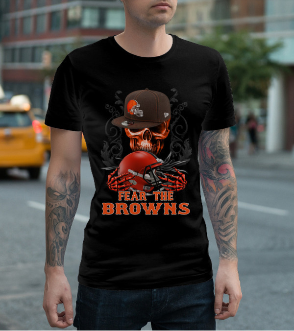 Fear The Browns Cleveland Browns Ds002-08 T-Shirt