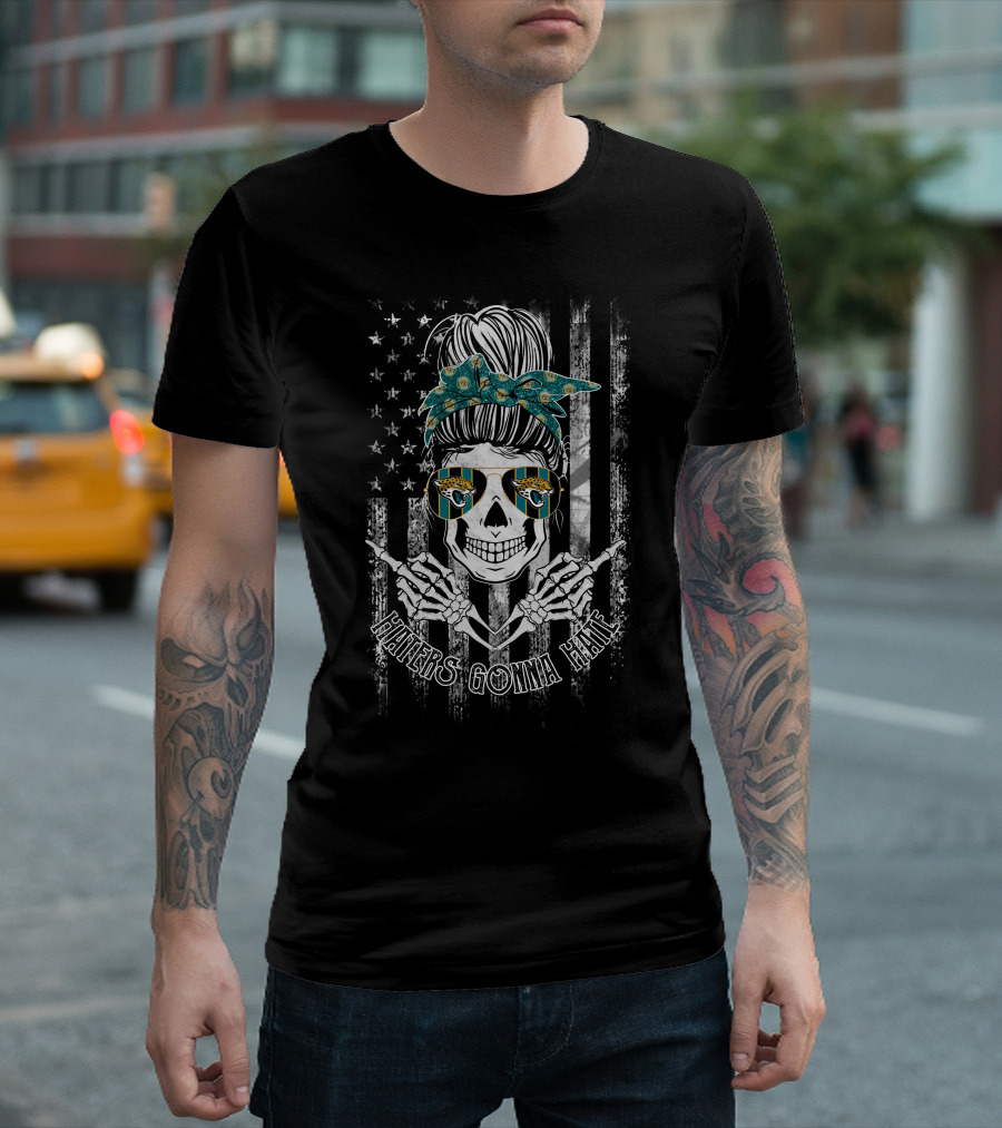 Jacksonville Jaguars Skull Haters Gonna Hate T-Shirt