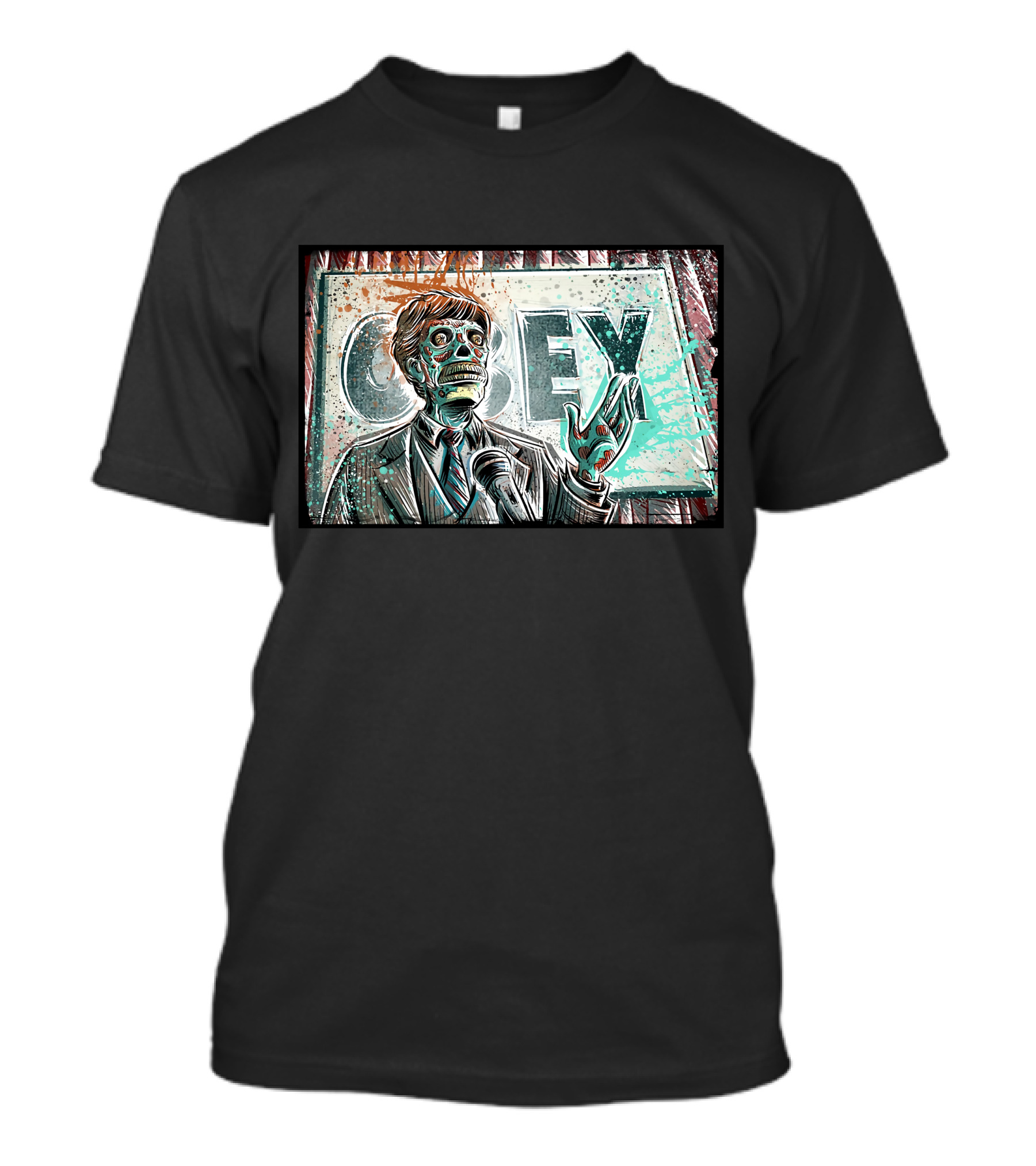 They Live Movie Obey Alien Politician T-Shirt
