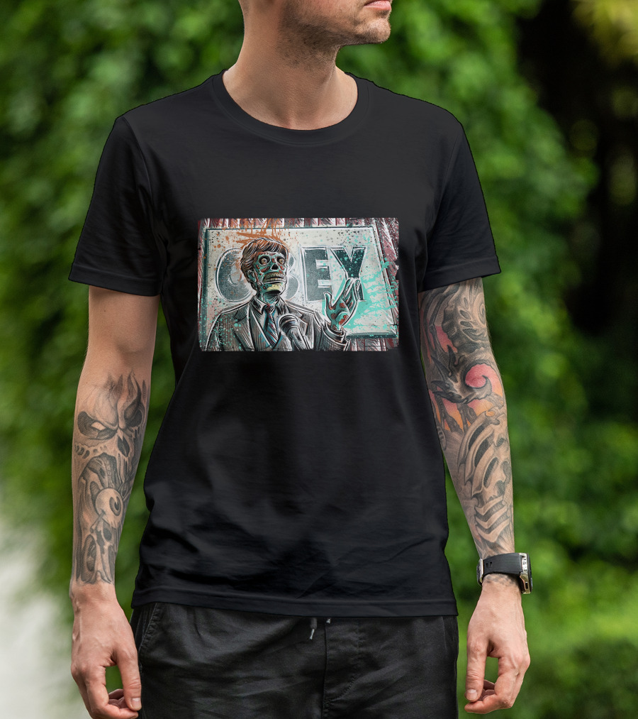 They Live Movie Obey Alien Politician T-Shirt