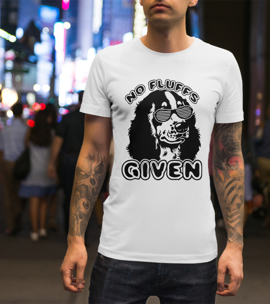 Cocker Spaniel No Fluffs Given Cool Dog With Sunglasses T-Shirt