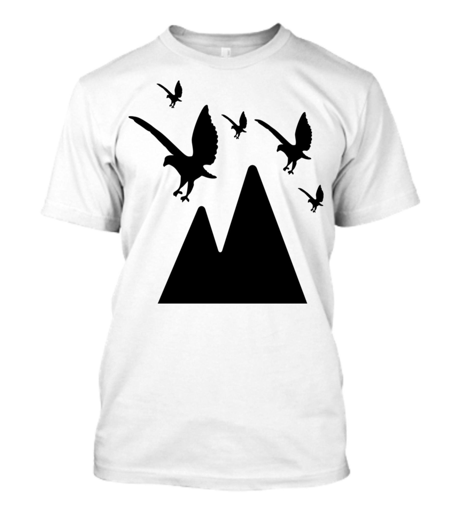 Eagles Flying Over Mountain Peaks T-Shirt
