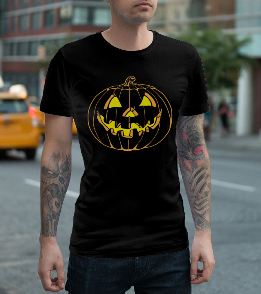Pumpkin Smile Jack-O'-Lantern T-Shirt