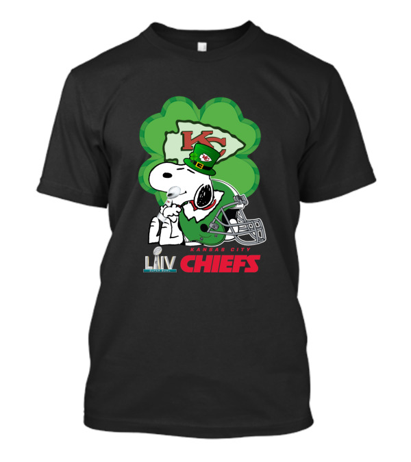 KC Chiefs St. Patrick's Day LIV Snoopy Shamrock T-Shirt