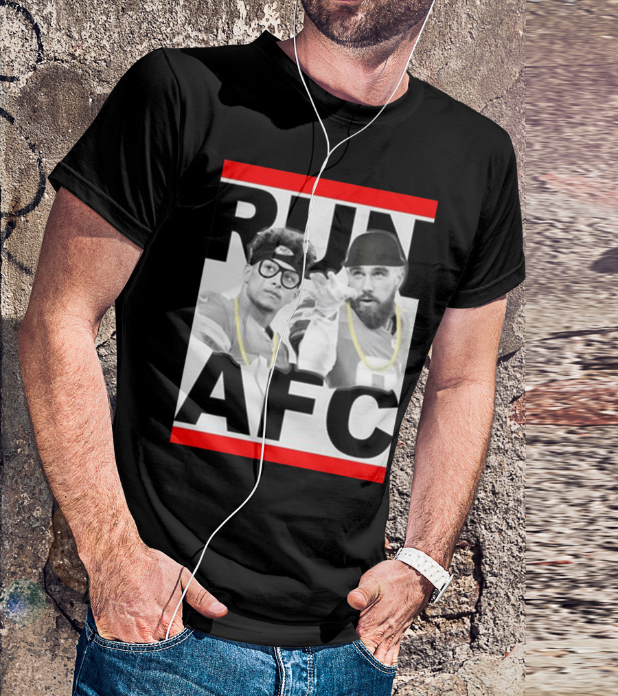 Patrick Mahomes Travis Kelce Run AFC T-Shirt