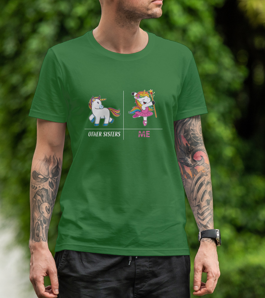 Other Sisters Me Cute Unicorn Ballerina T-Shirt