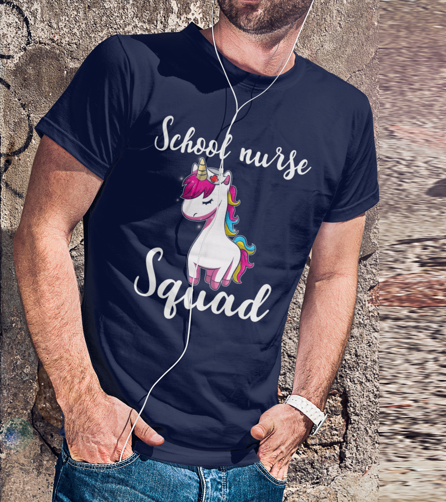 School Nurse Squad Unicorn T-Shirt