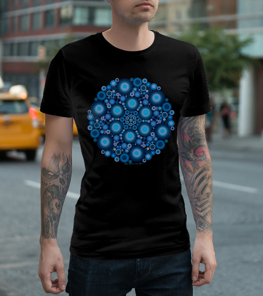 Island Flower Blue Kaja Colors And Soul T-Shirt