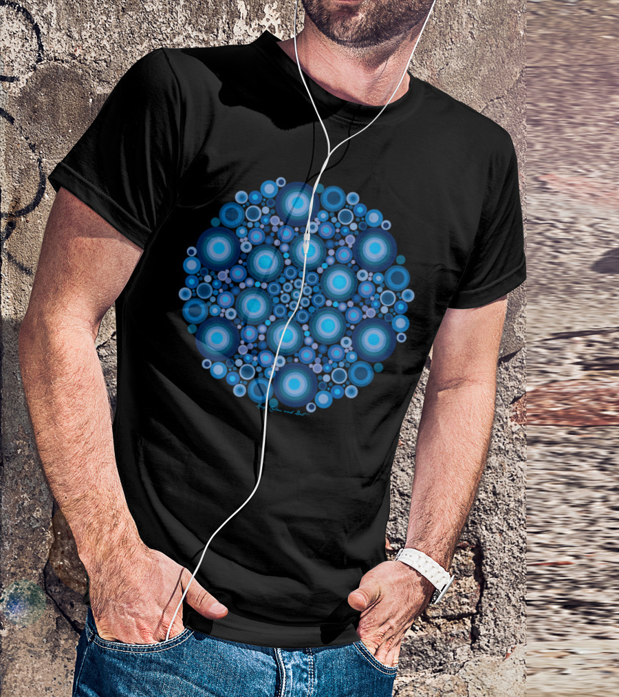 Island Flower Blue Kaja Colors And Soul T-Shirt