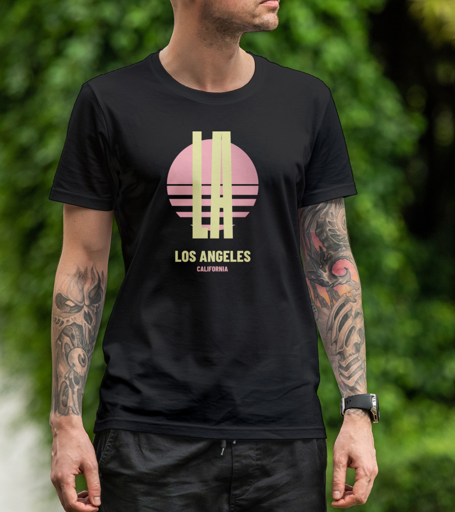 LA Los Angeles California Retro Sunset T-Shirt