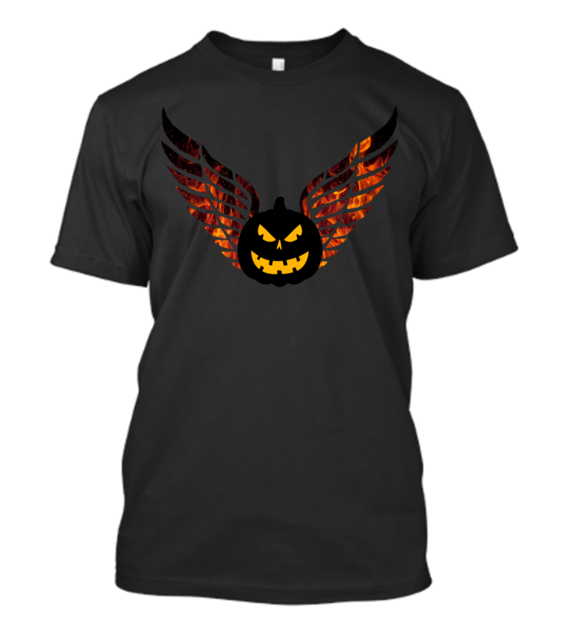 Halloween Pumpkin With Fiery Wings T-Shirt