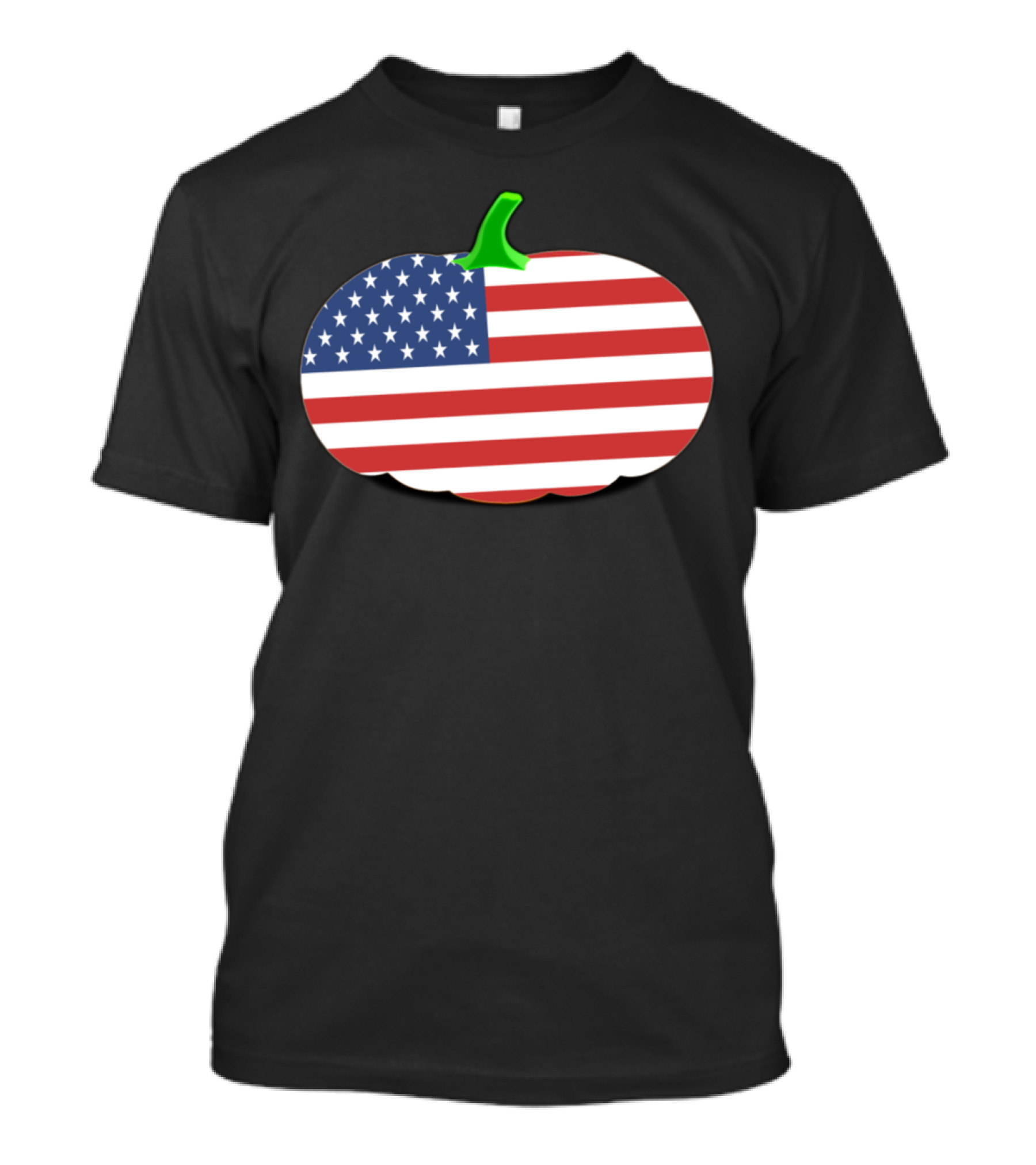 American Flag Pumpkin Patriotic T-Shirt