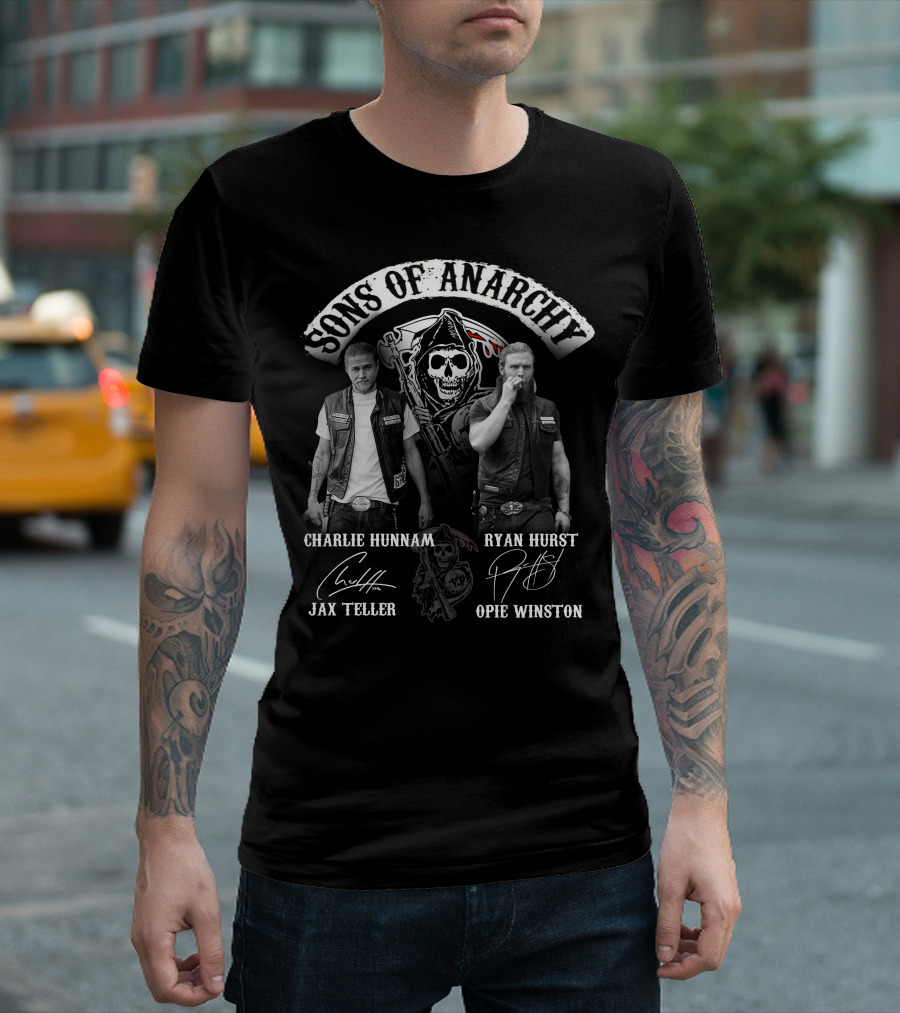 Sons Of Anarchy Jax Teller Opie Winston Charlie Hunnam Ryan Hurst T-Shirt