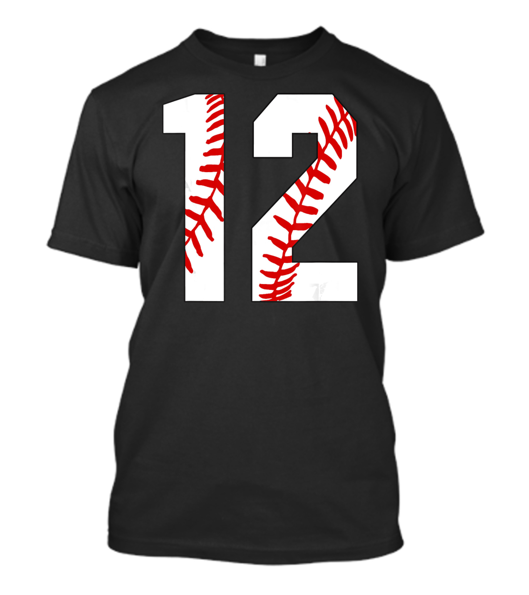 12 Baseball Laces Jersey Mom Love T-Shirt