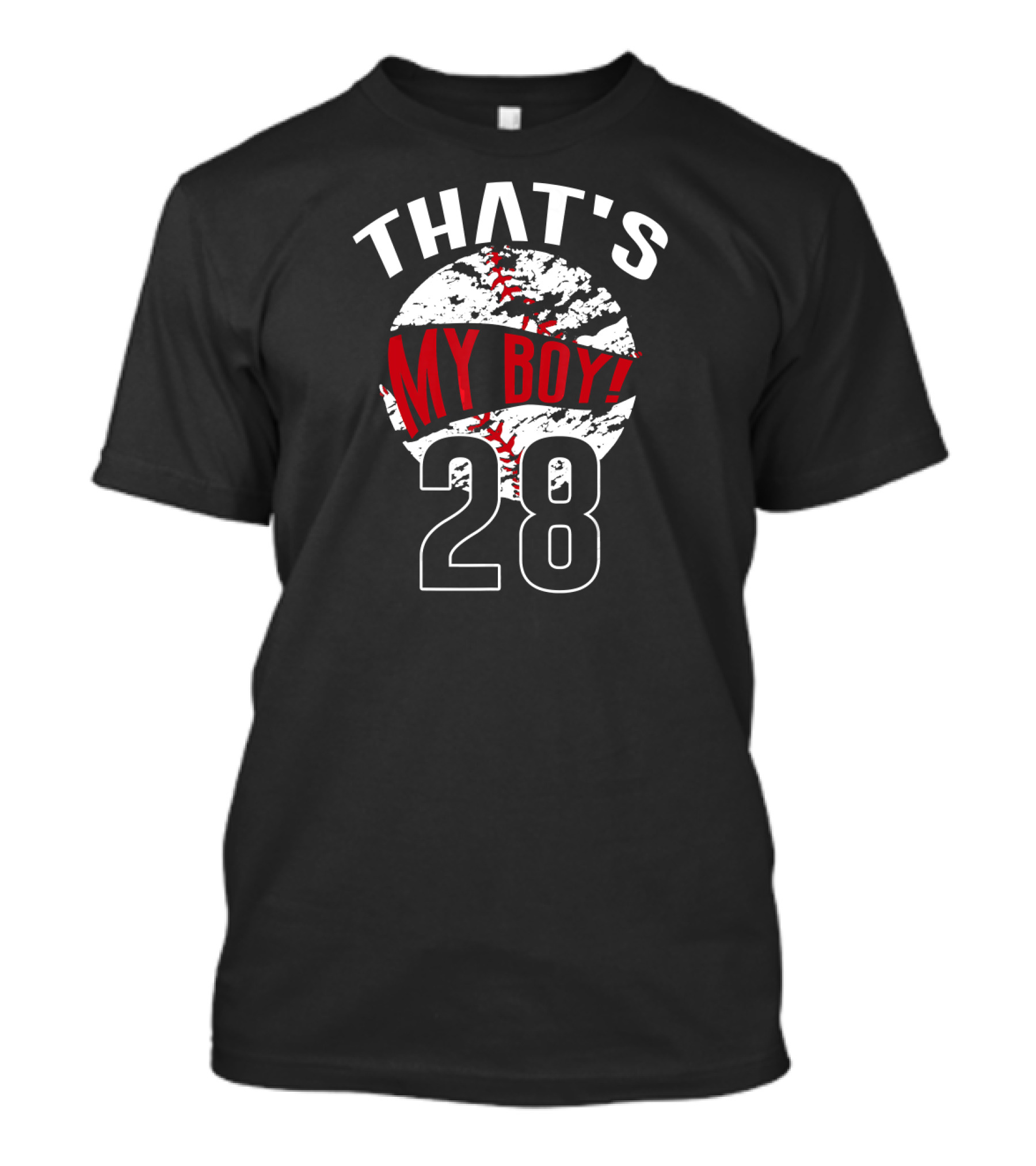 THAT'S MY BOY 28 Baseball Number T-Shirt