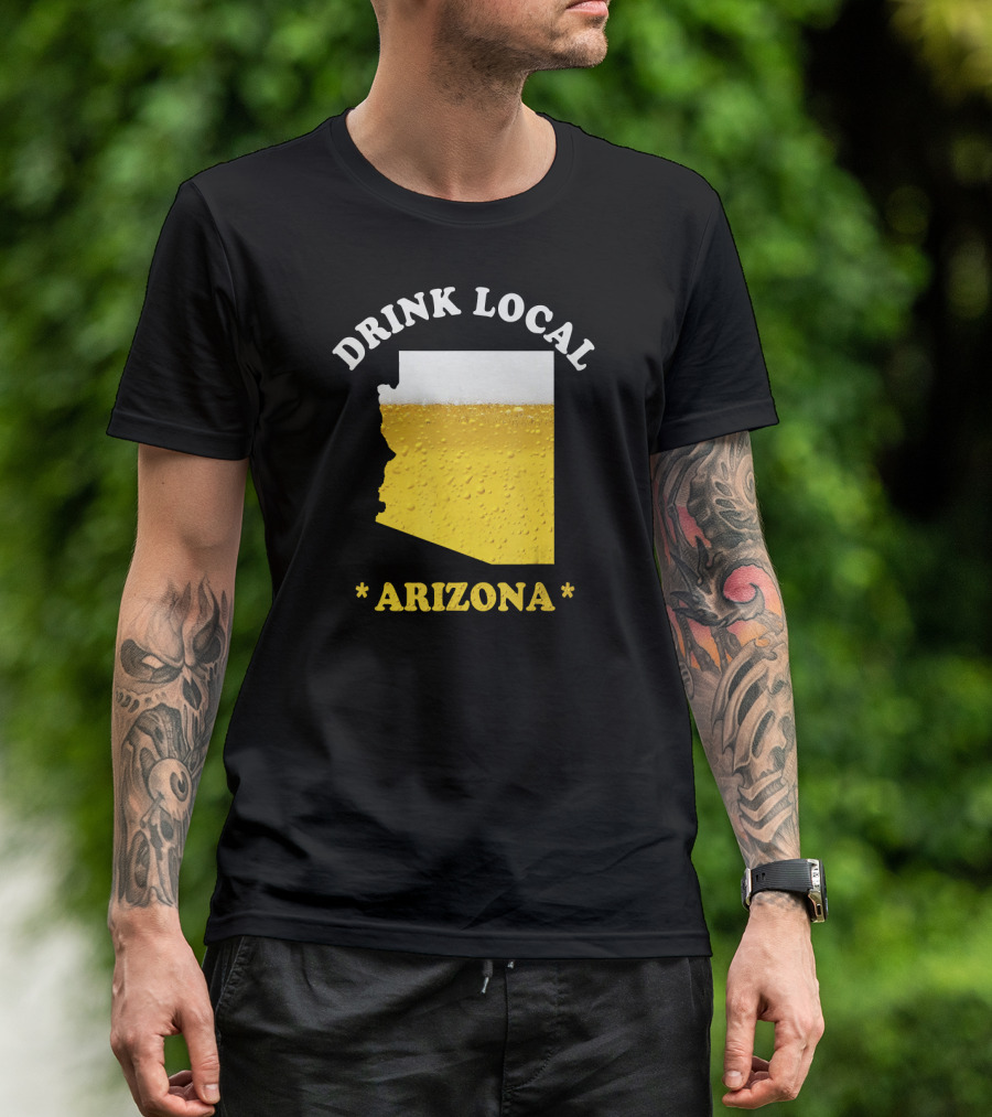 Arizona Drink Local Beer Map T-Shirt