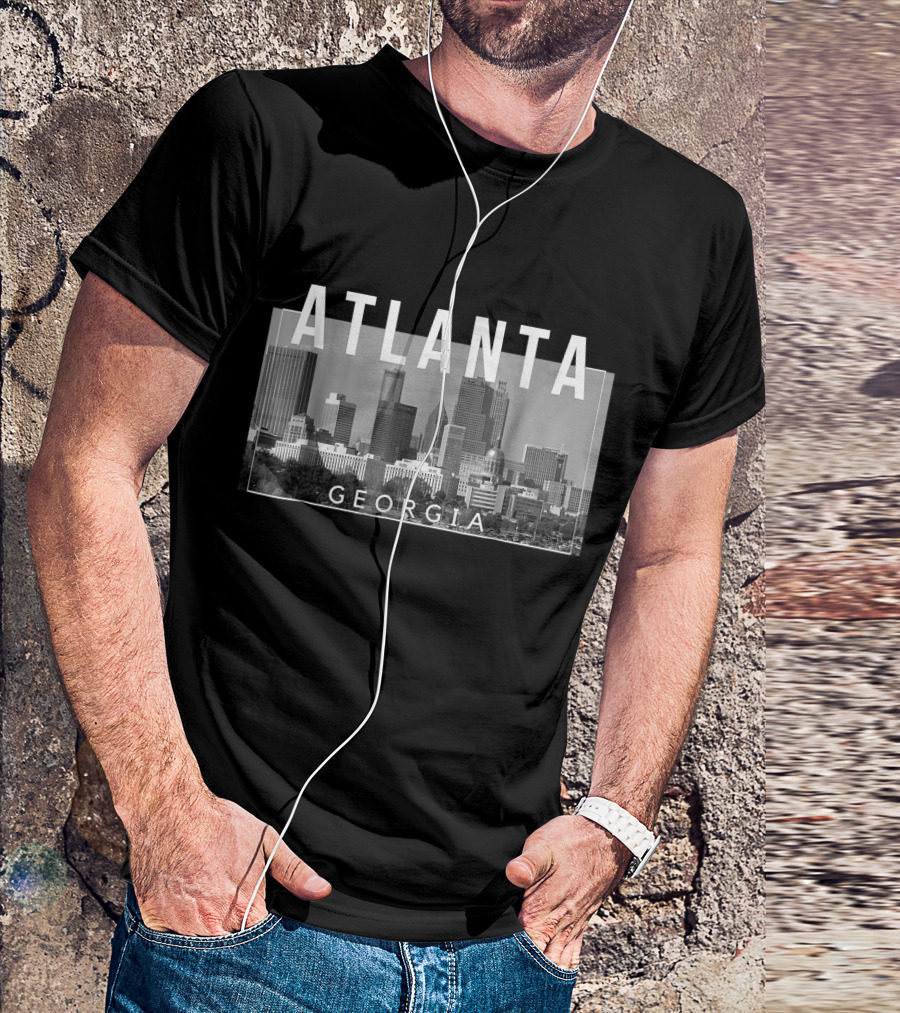 Atlanta Georgia ATL The A Gate City Skyline T-Shirt