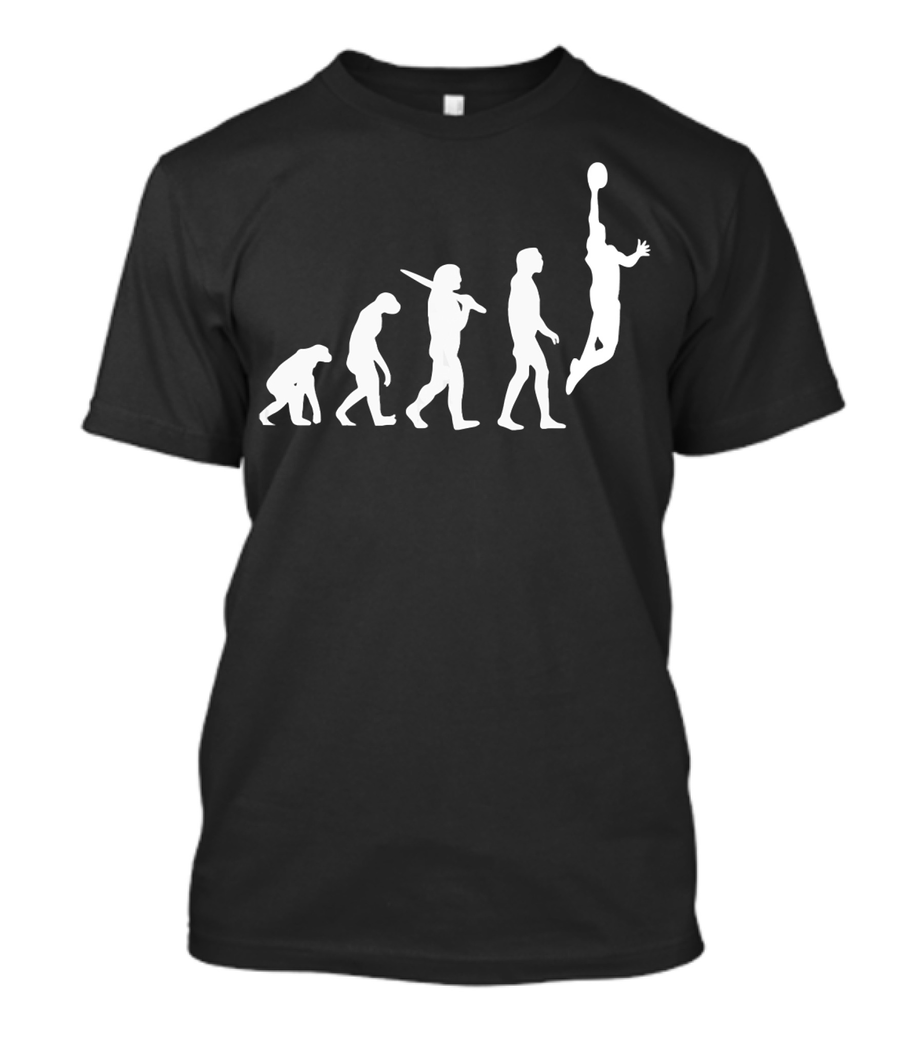 Awesome Evolution Of Basketball Novelty Silhouette Transformation T-Shirt