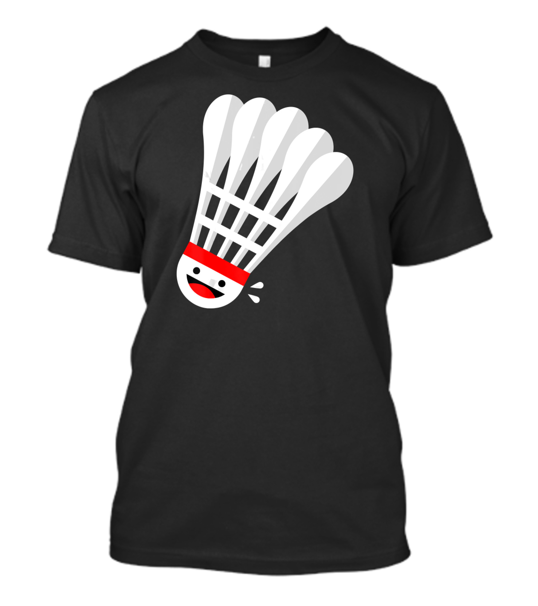 Badminton Happy Shuttlecock Smile T-Shirt