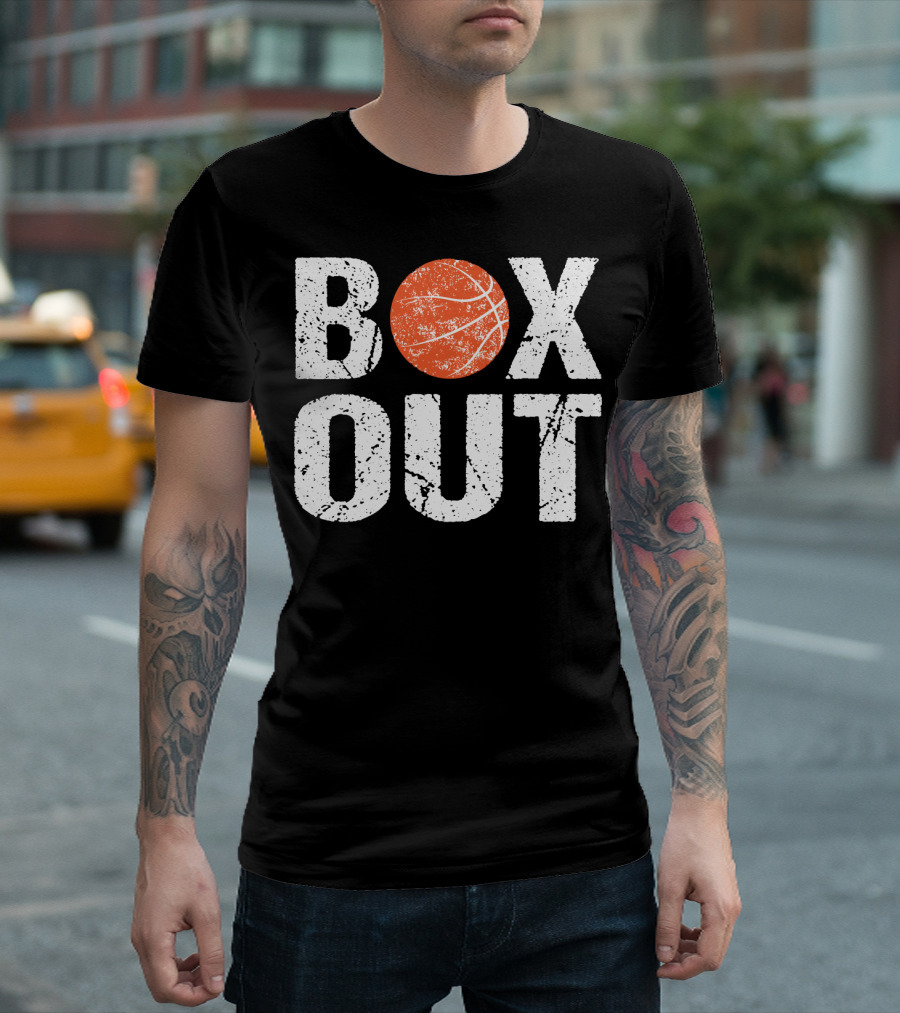Basketball Coach Box Out Saying Basketball Graphic Nove T-Shirt