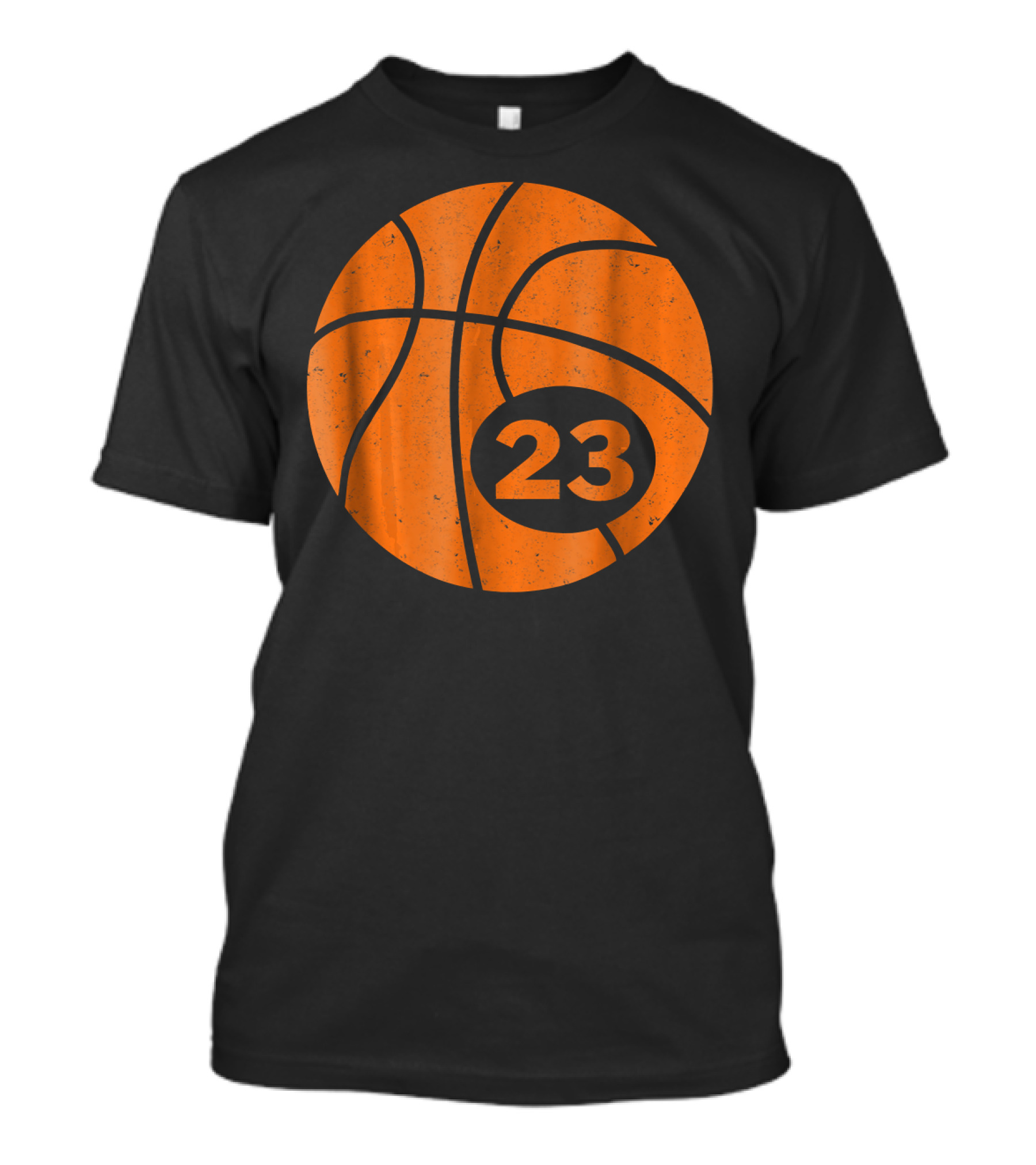 Basketball Number 23 Jersey Icon Circle T-Shirt