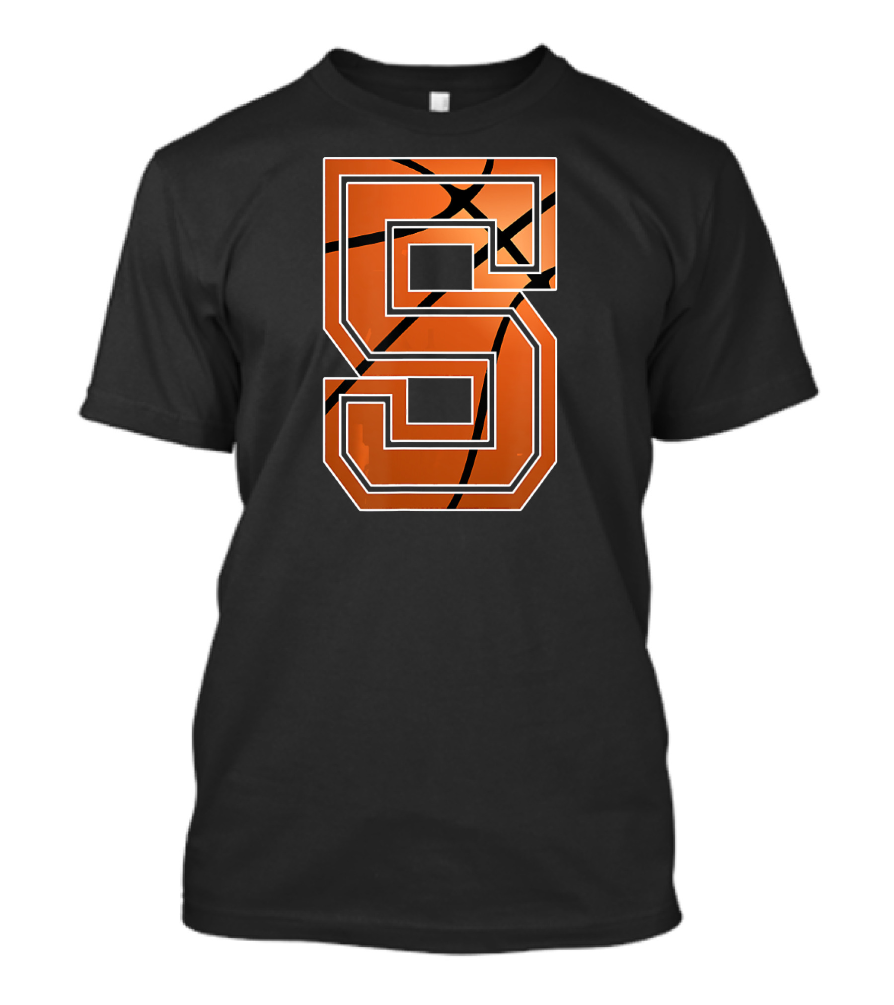 Basketball Number 5 Court And Fan Hoops Player Jersey T-Shirt