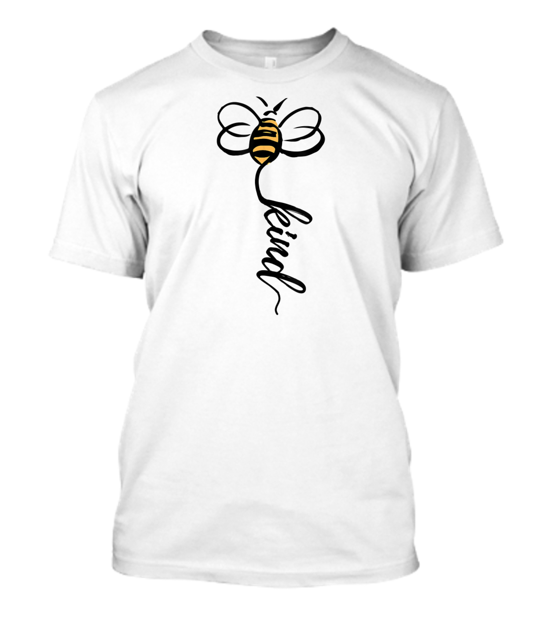 Be Kind Bee Kind Typography With Bee T-Shirt