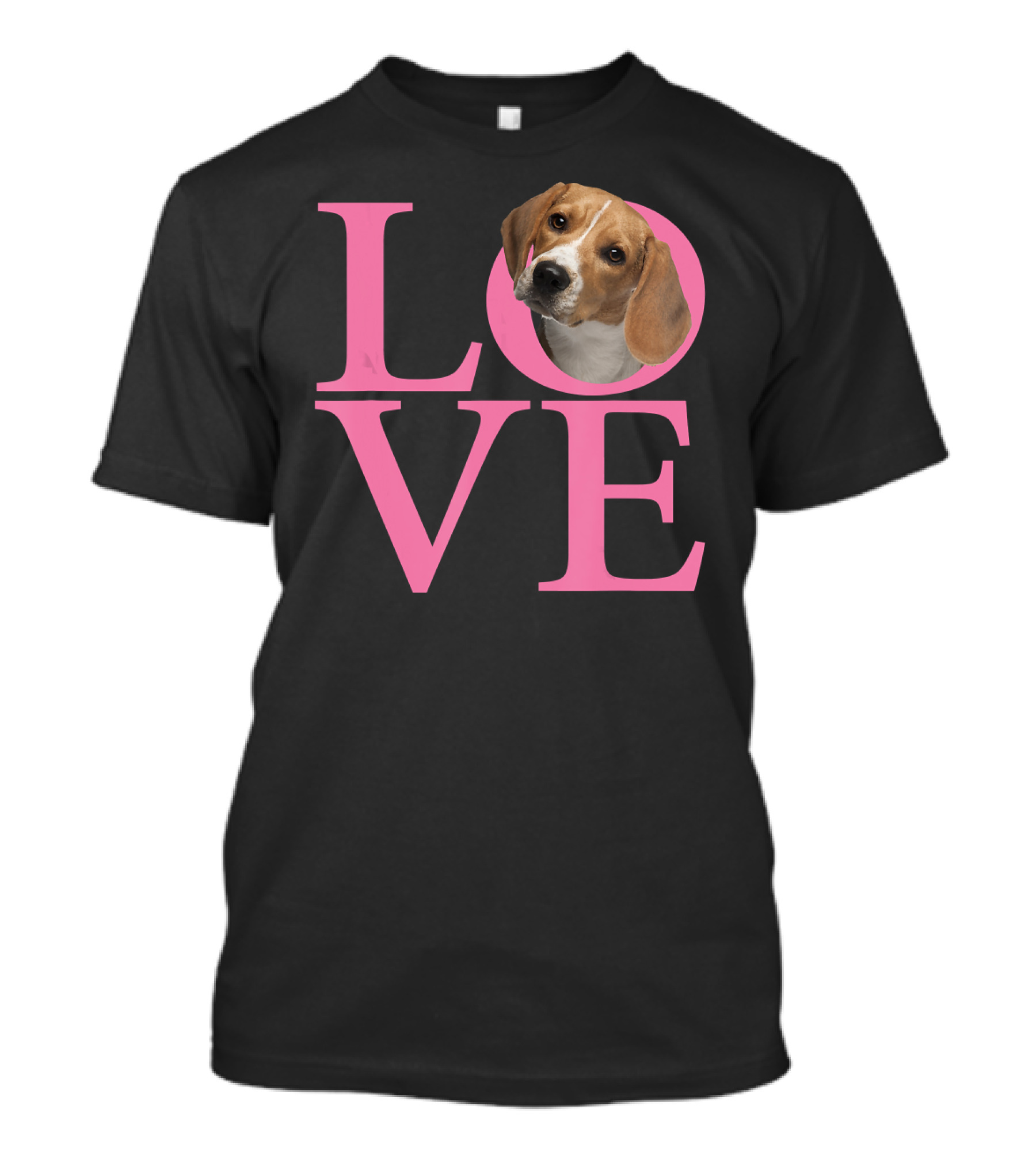 LOVE Beagle Typographic T-Shirt