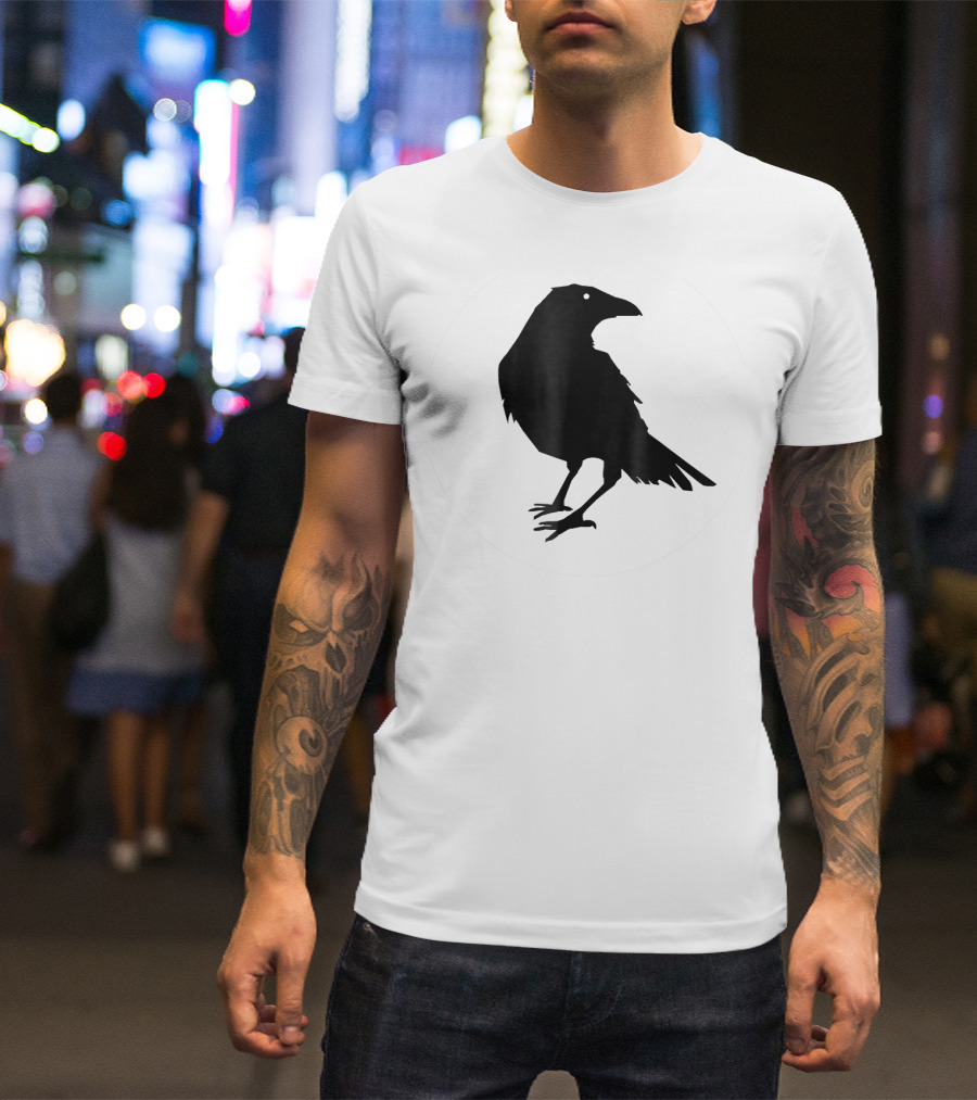 Beautiful Black Crow Raven Bird T-Shirt
