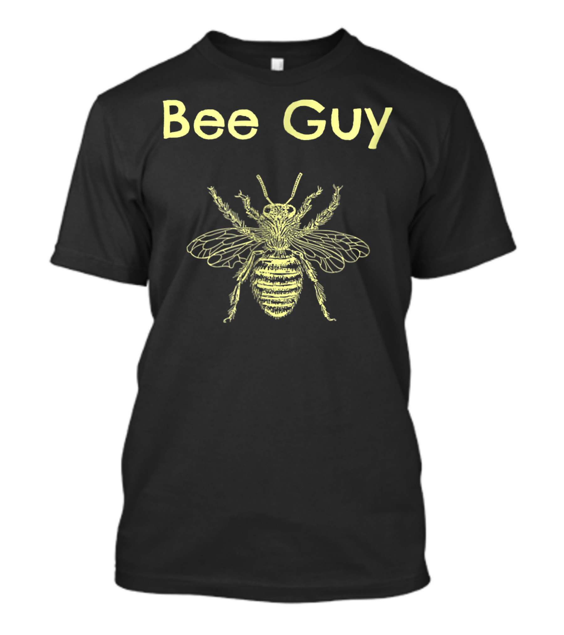 Bee Guy Mens Beekeeper Bee Drawing T-Shirt