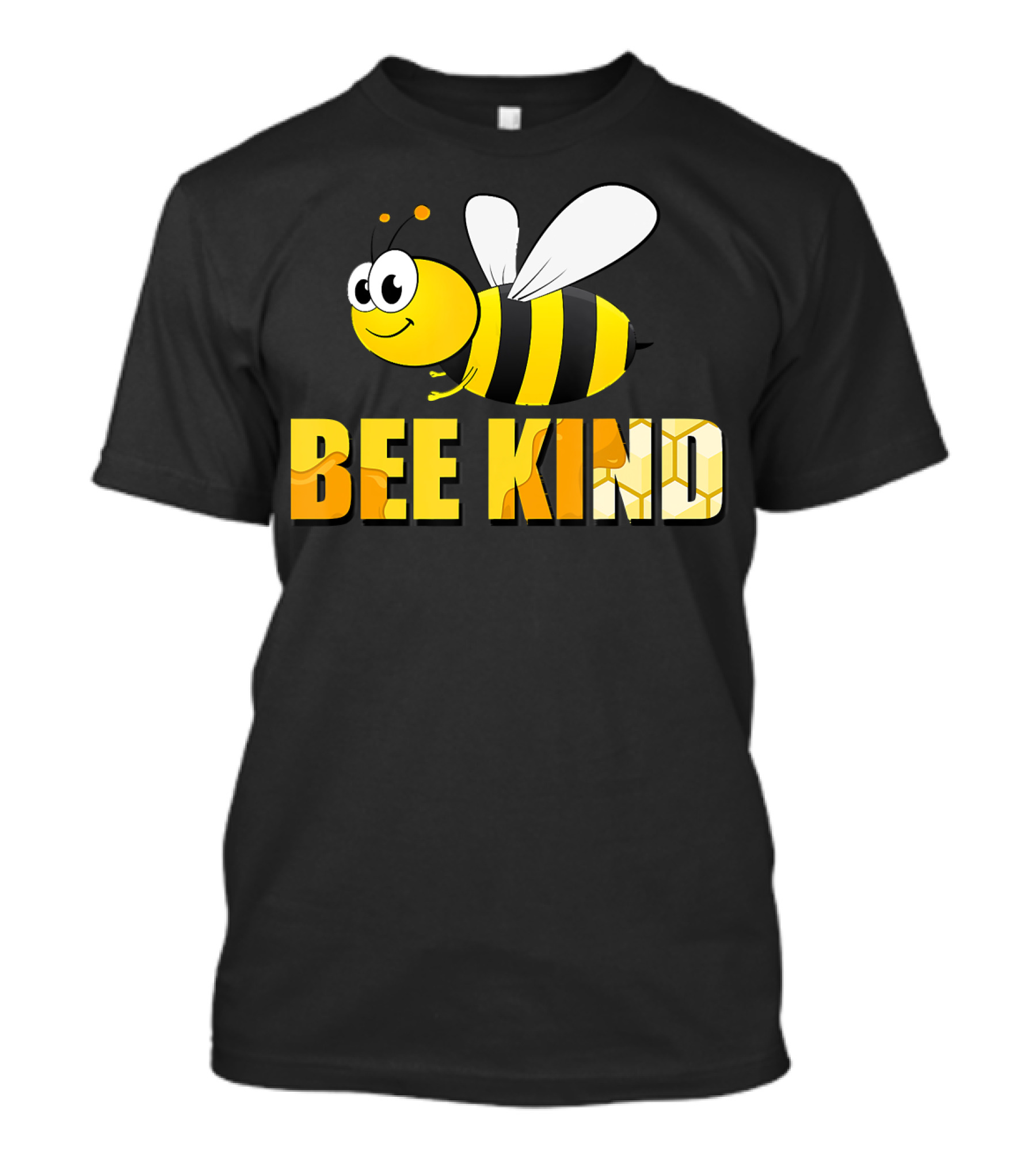 Bee Kind Summer Motivational Inspirational Cute Cartoon Bee T-Shirt