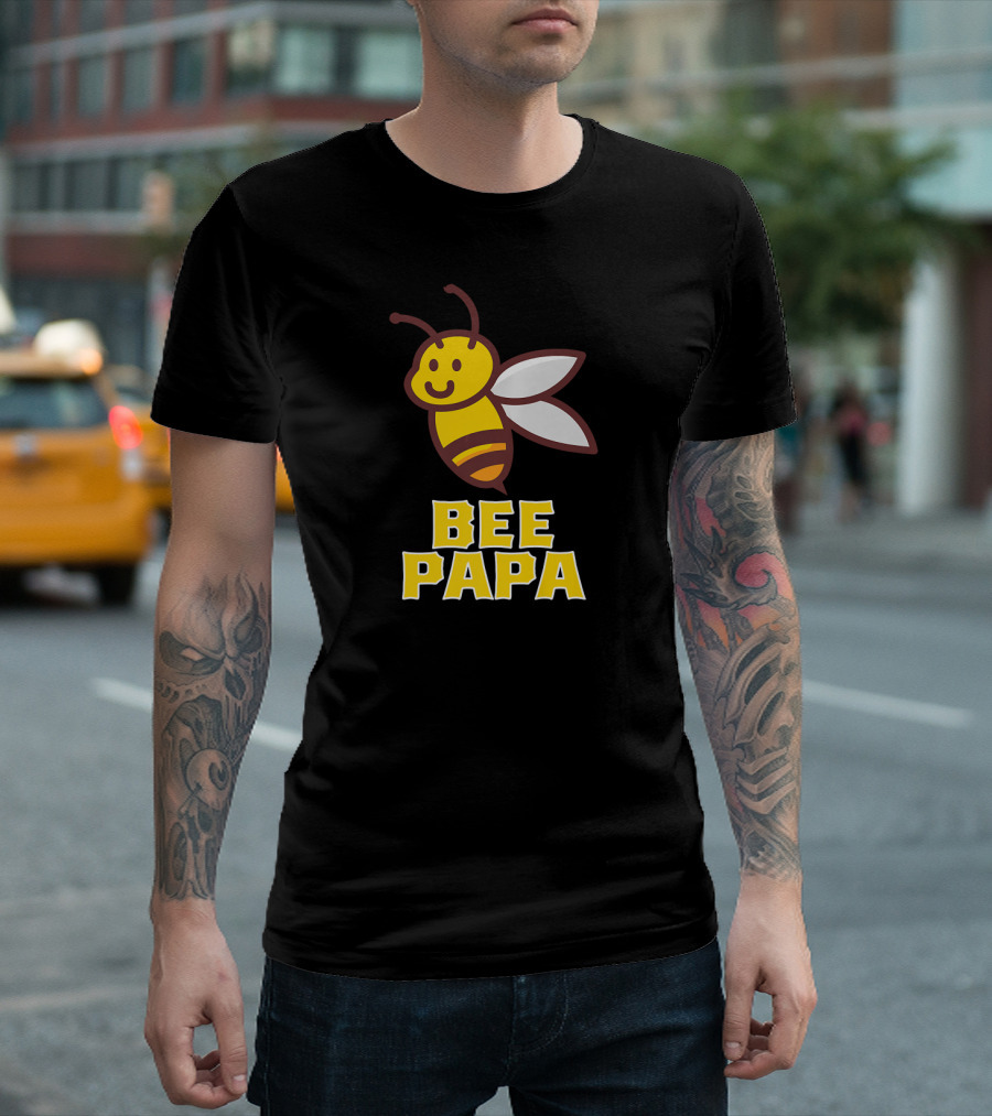 Bee Papa Honey Beekeeper Funny T-Shirt