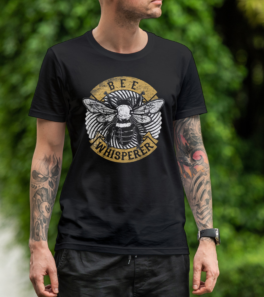 Bee Whisperer Beekeeper Honey Save The Bees T-Shirt
