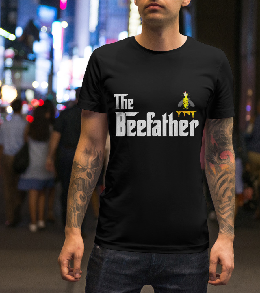 The Beefather Honey Bees Beekeeper Monarch Bee T-Shirt