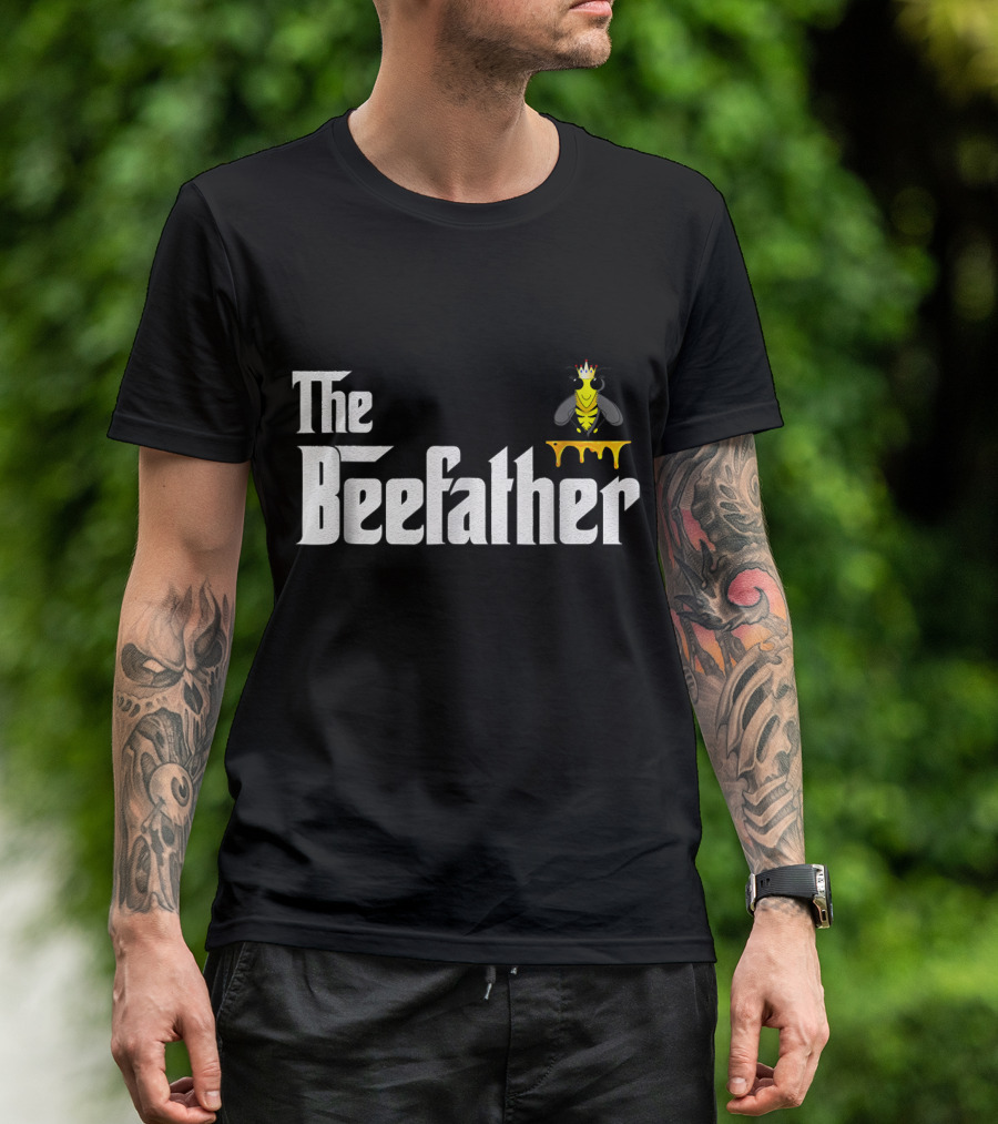 The Beefather Honey Bees Beekeeper Monarch Bee T-Shirt