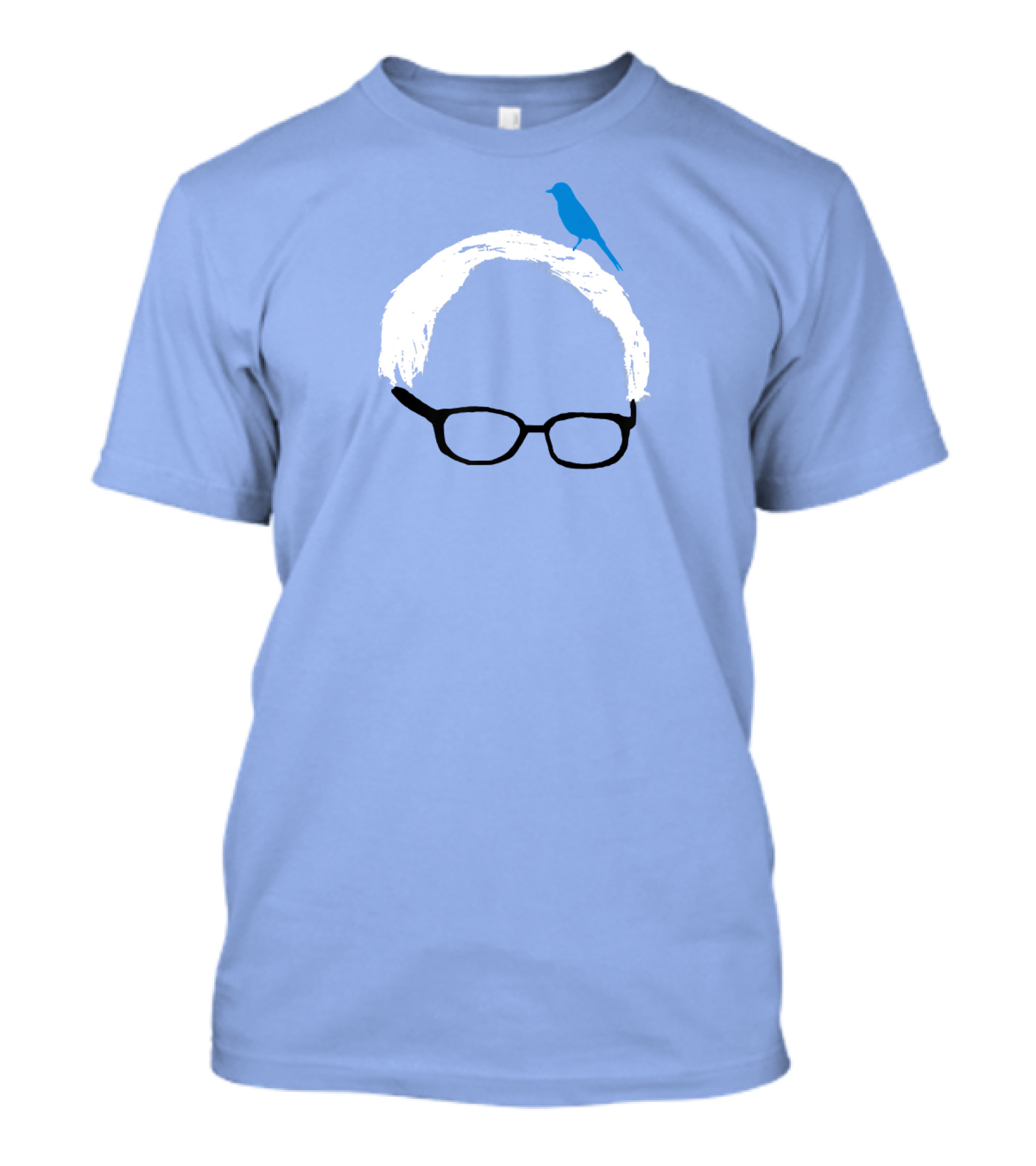 Bernie Sanders Birdie Sanders Blue Bird Iconic Glasses Peac T-Shirt
