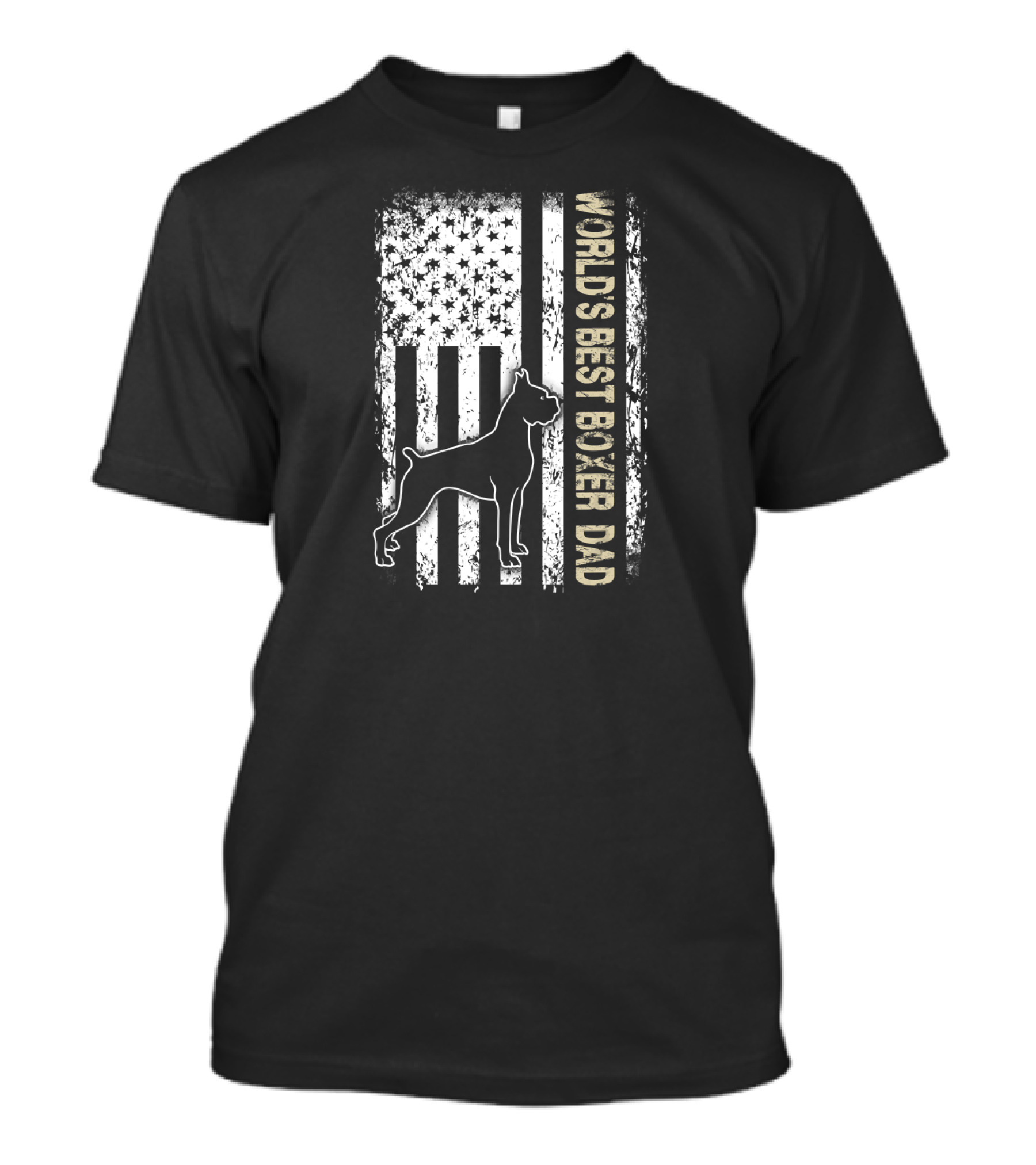 World's Best Boxer Dad Dog Lovers T-Shirt