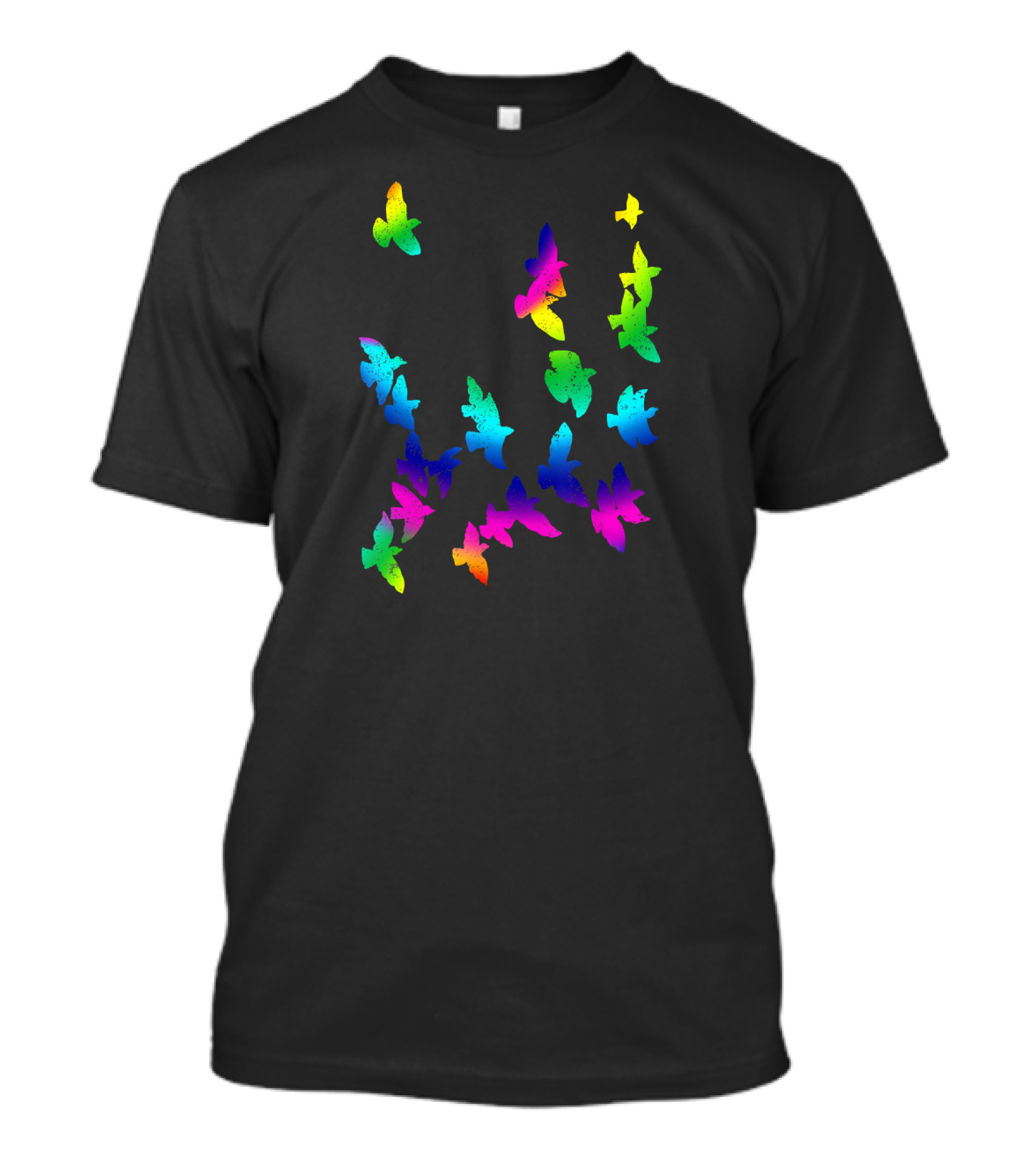 Bird Colorful Birds Flying In The Sky T-Shirt