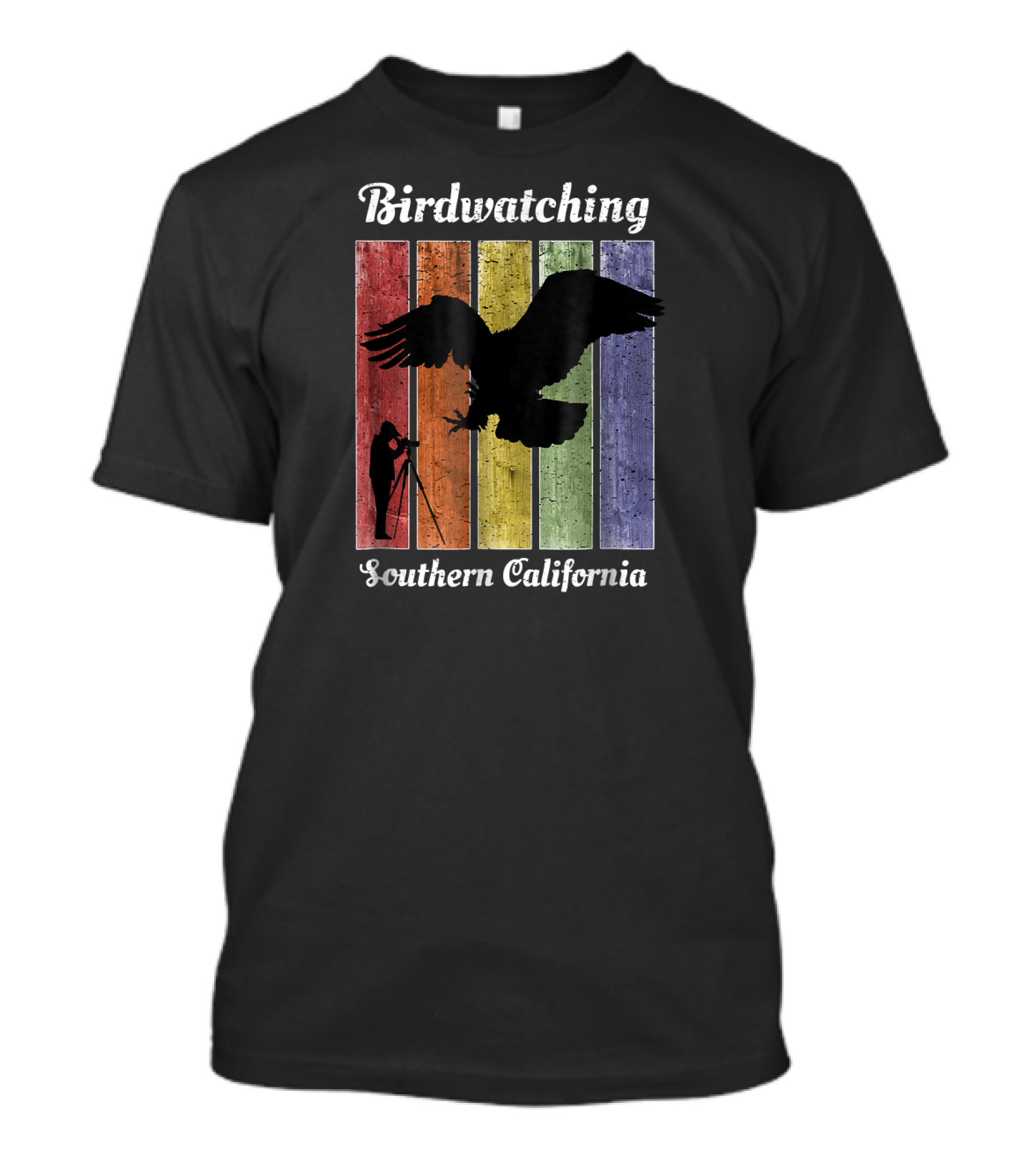 Birdwatching Southern California Rainbow T-Shirt