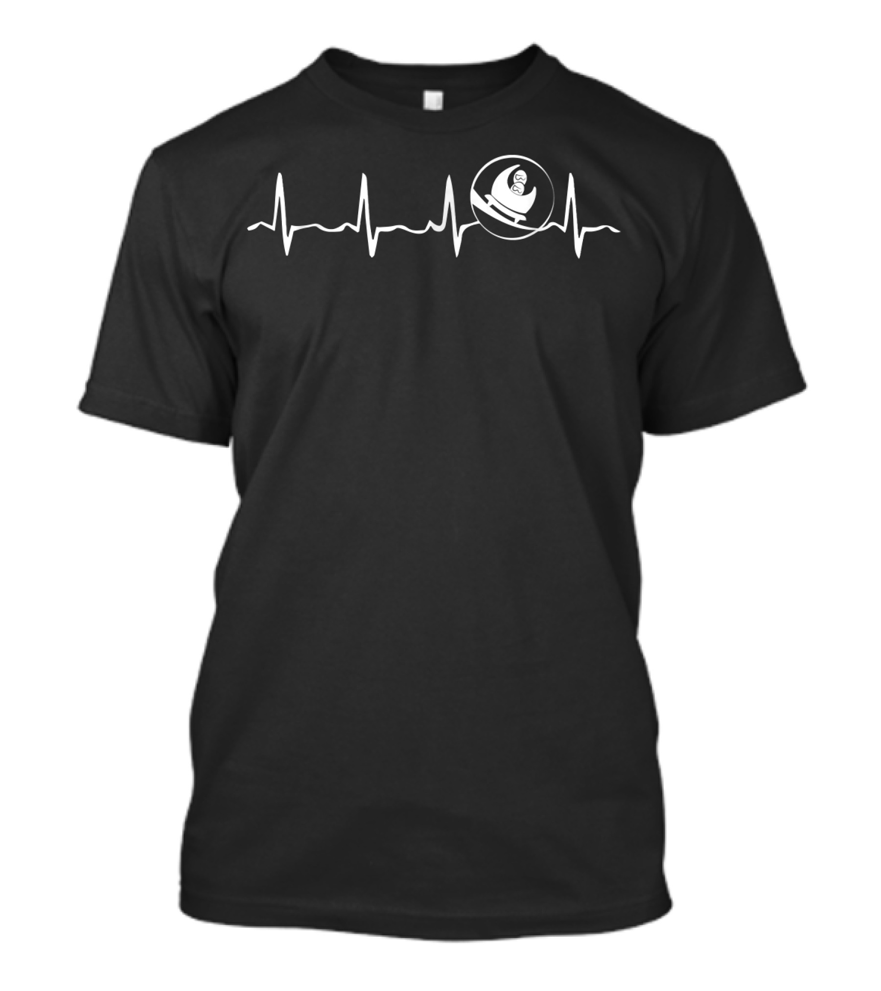 Bobsled Heartbeat Bobsled Lovers Passion For Winter Sports T-Shirt