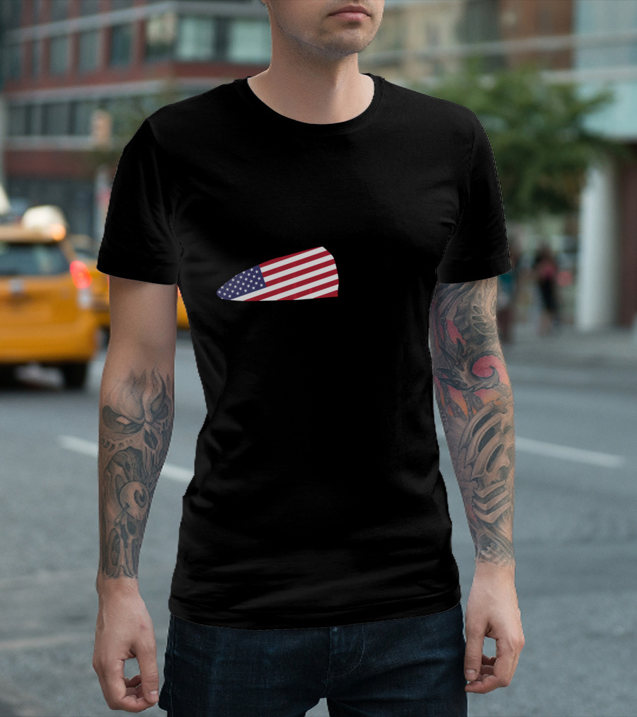 Sleighin It Bobsled USA Flag T-Shirt