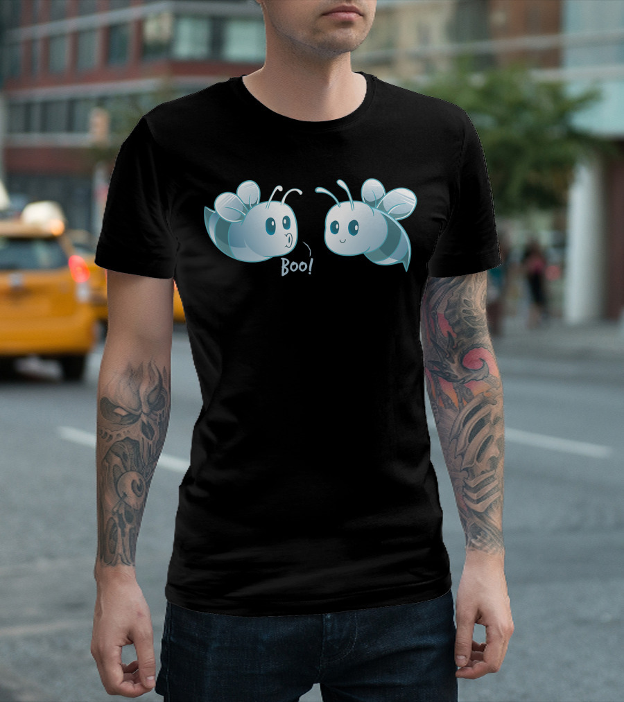 Boo Bees Halloween Ghost Bee Her Boo Bees T-Shirt