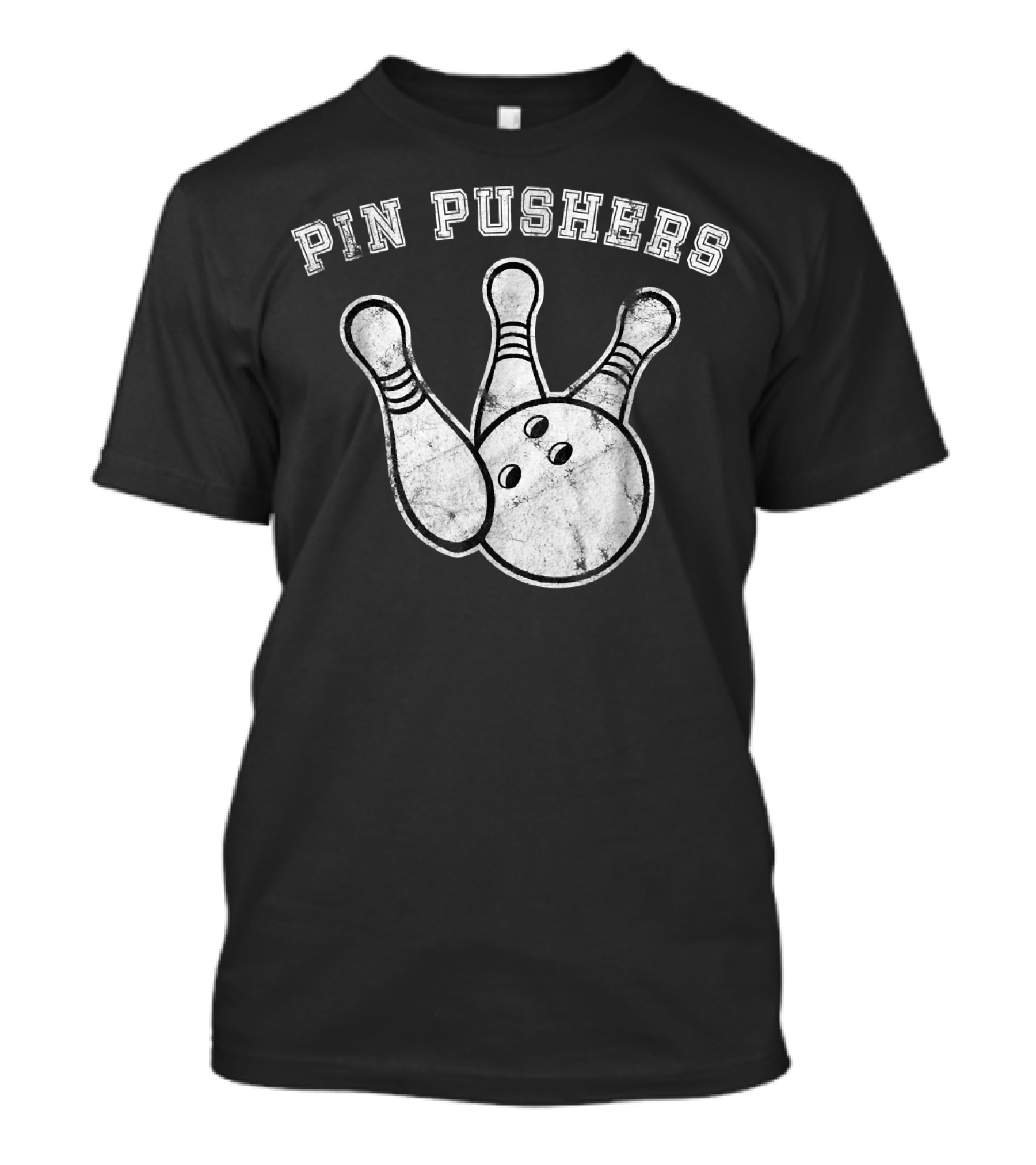Pin Pushers Bowling Team T-Shirt