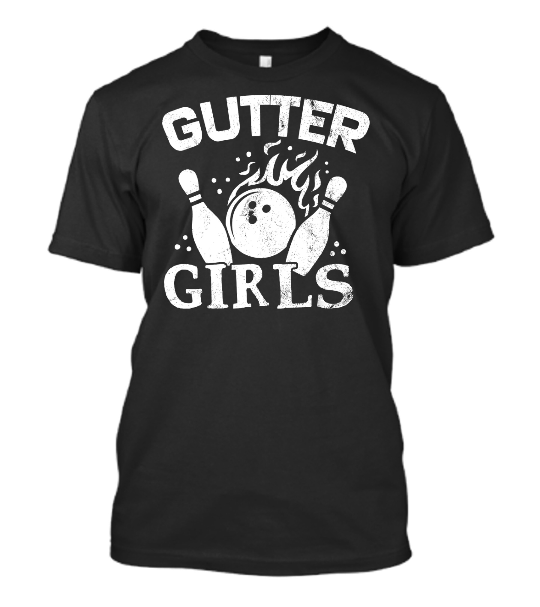 Gutter Girls Bowling Bowler League Team T-Shirt