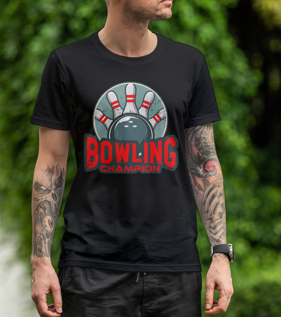 Bowling Champion MenWomen Bowling Cha T-Shirt
