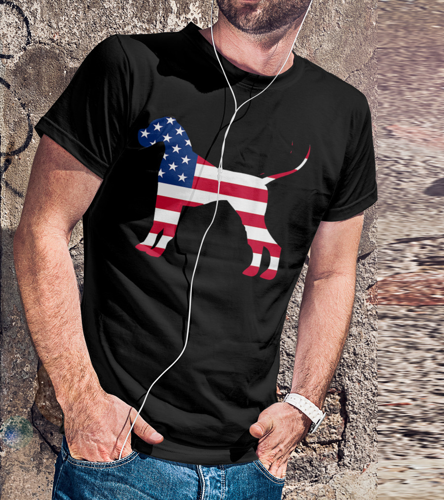 Boxer USA Flag American Patriotic 4th Of July T-Shirt