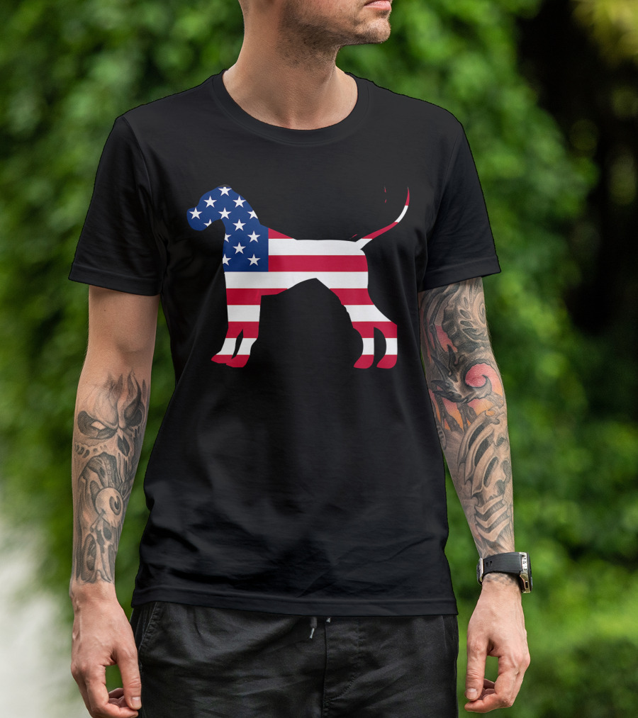 Boxer USA Flag American Patriotic 4th Of July T-Shirt